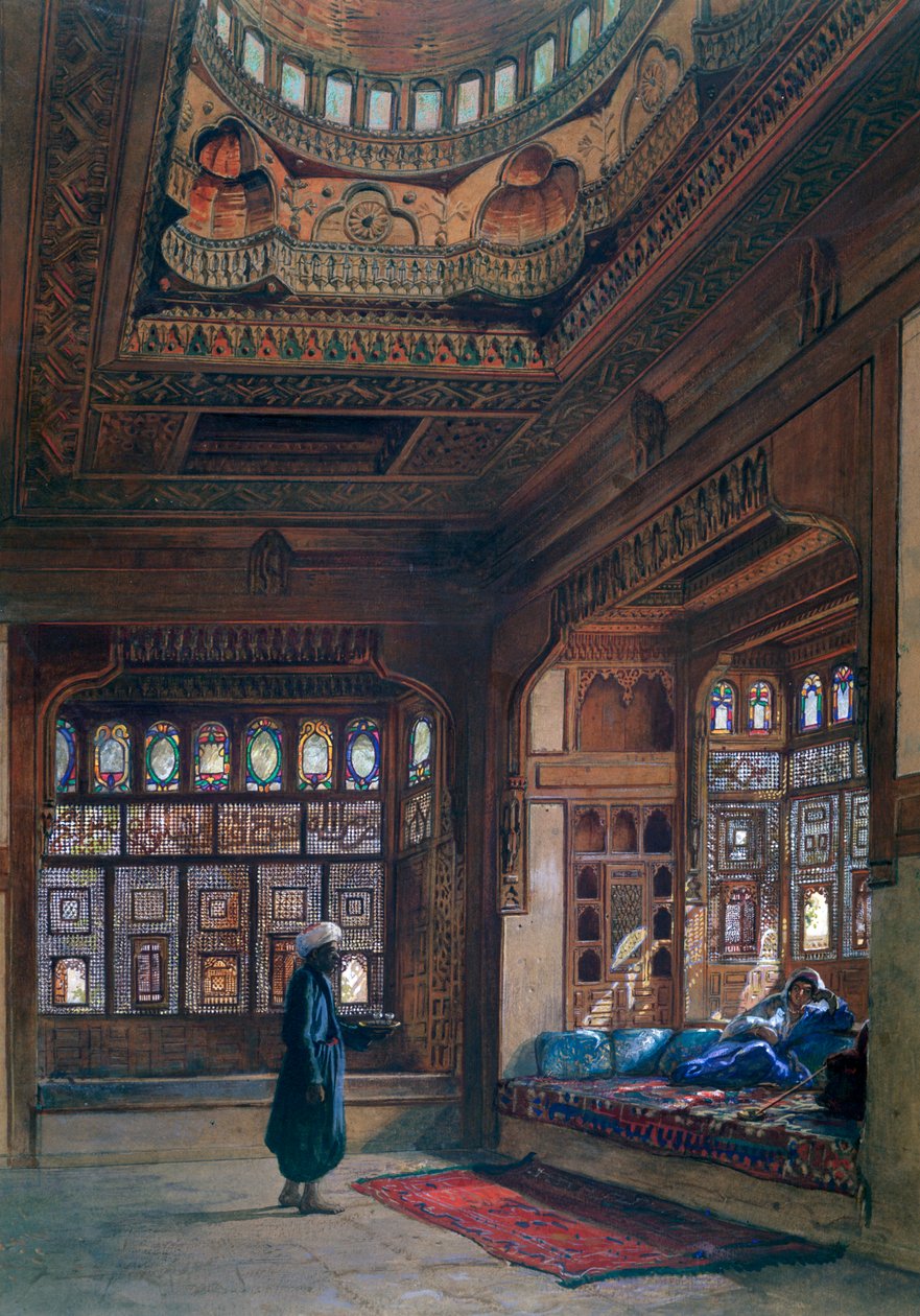 Sheikh Sadats Harem, Kairo, 1870 af Frank Dillon