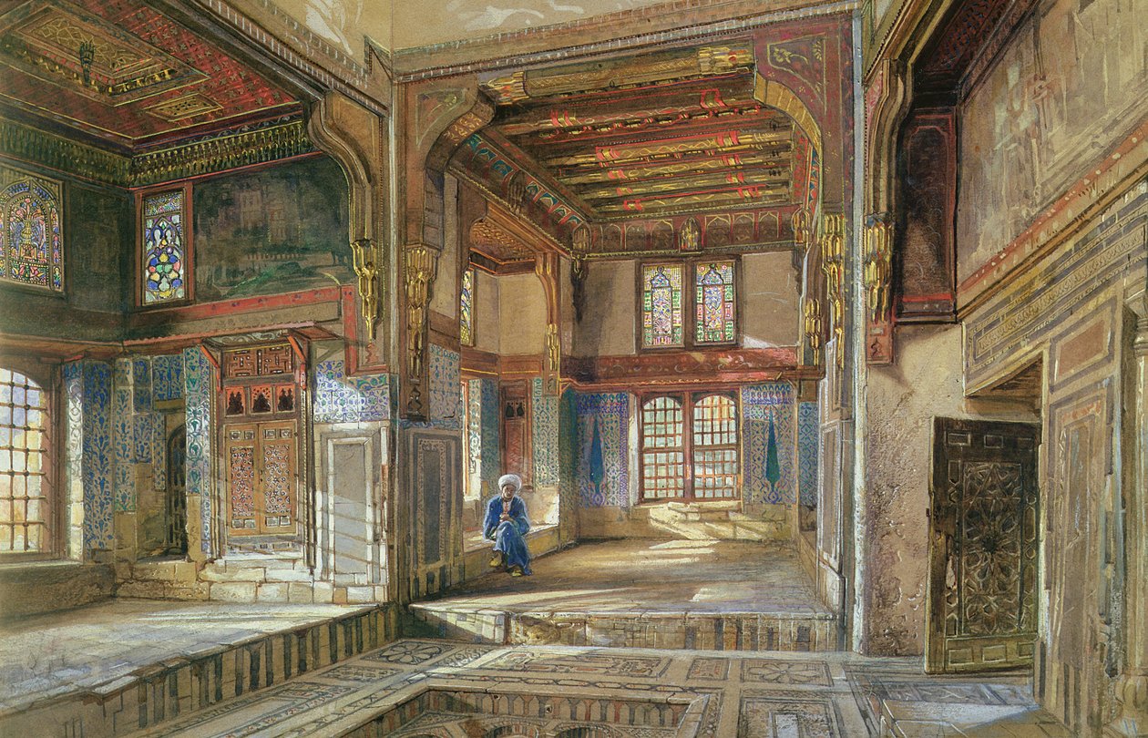 Moufti Sheikh el Mahadis hus, Cairo, 1873 af Frank Dillon