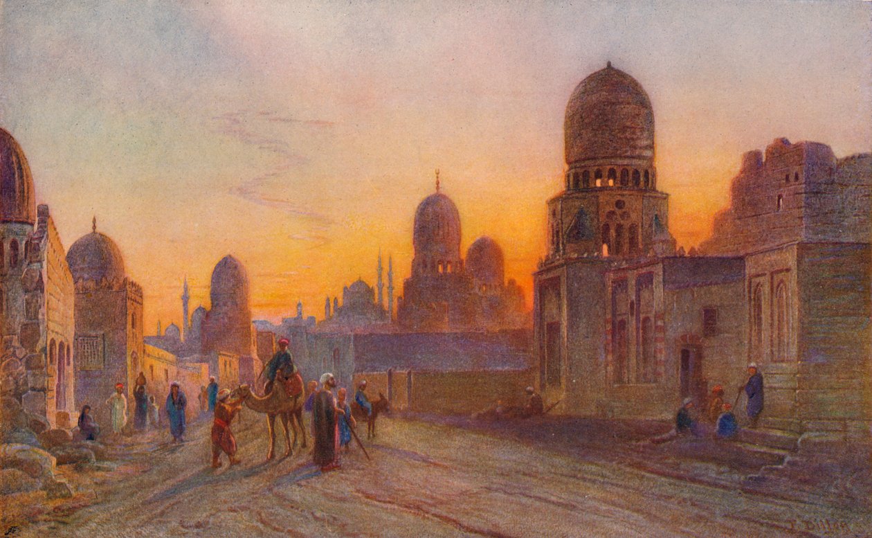 Kalifernes grave, Cairo, ca 1850-1906, 1906. af Frank Dillon