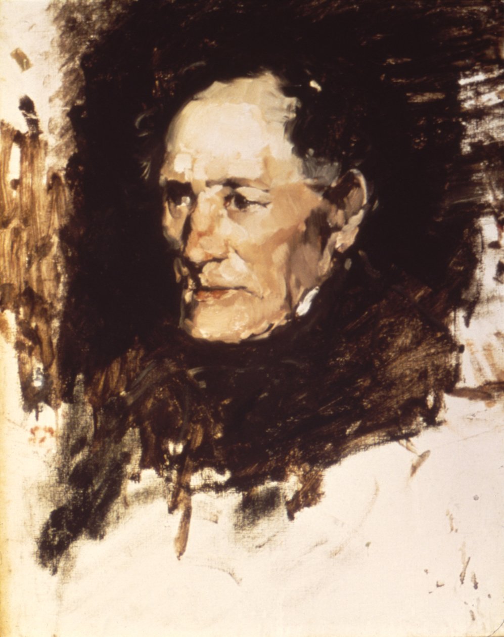 Hoved af en gammel mand, ca. 1877-1879. af Frank Duveneck