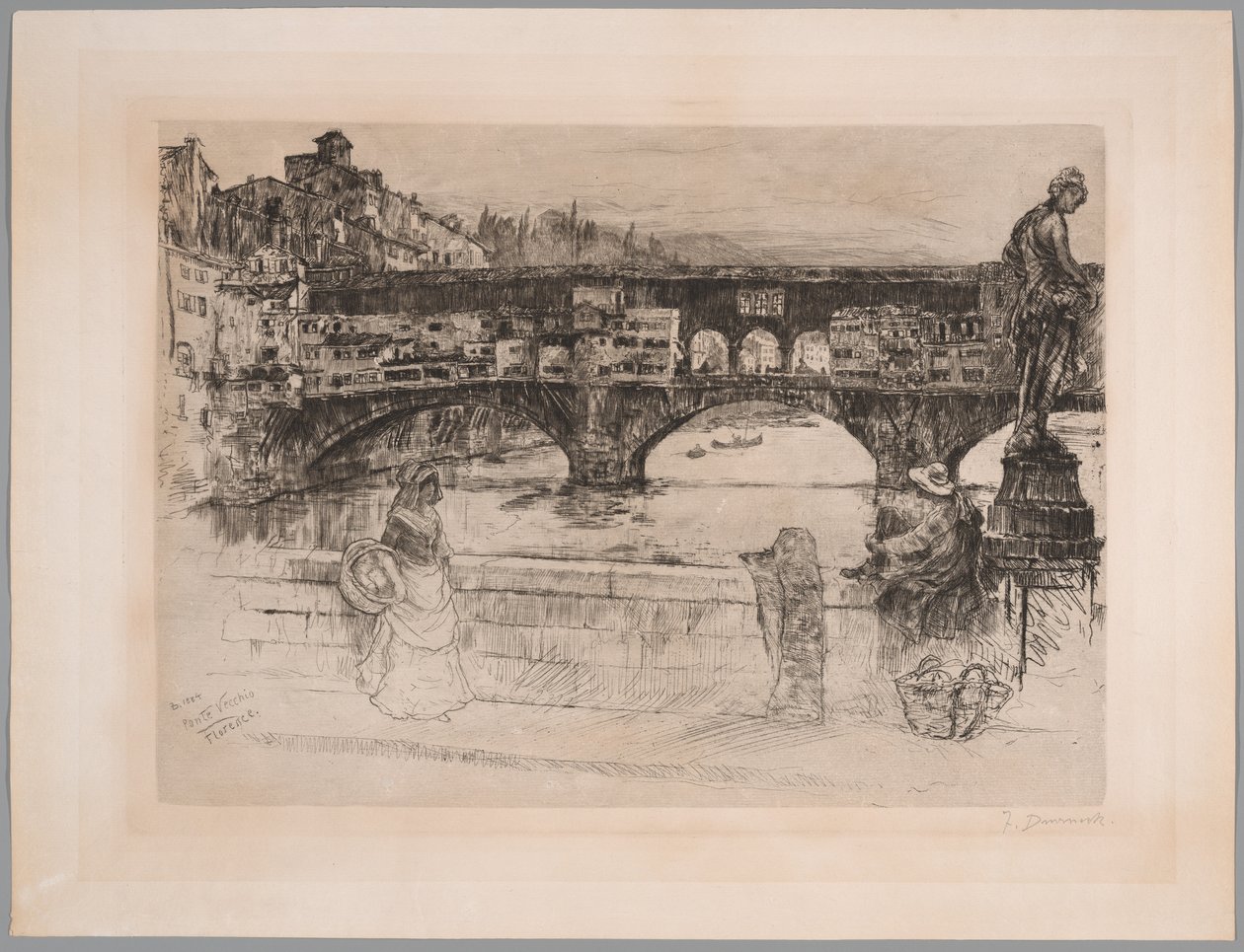 Ponte Vecchio, Firenze (første plade) af Frank Duveneck