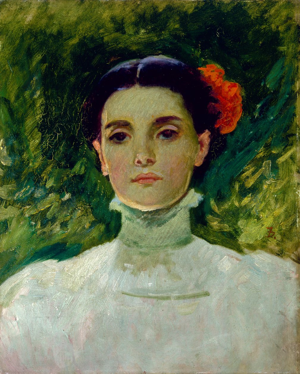 Portræt af Maggie Wilson, 1898 af Frank Duveneck
