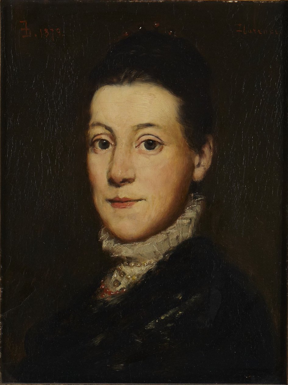 Portræt af en kvinde af Frank Duveneck