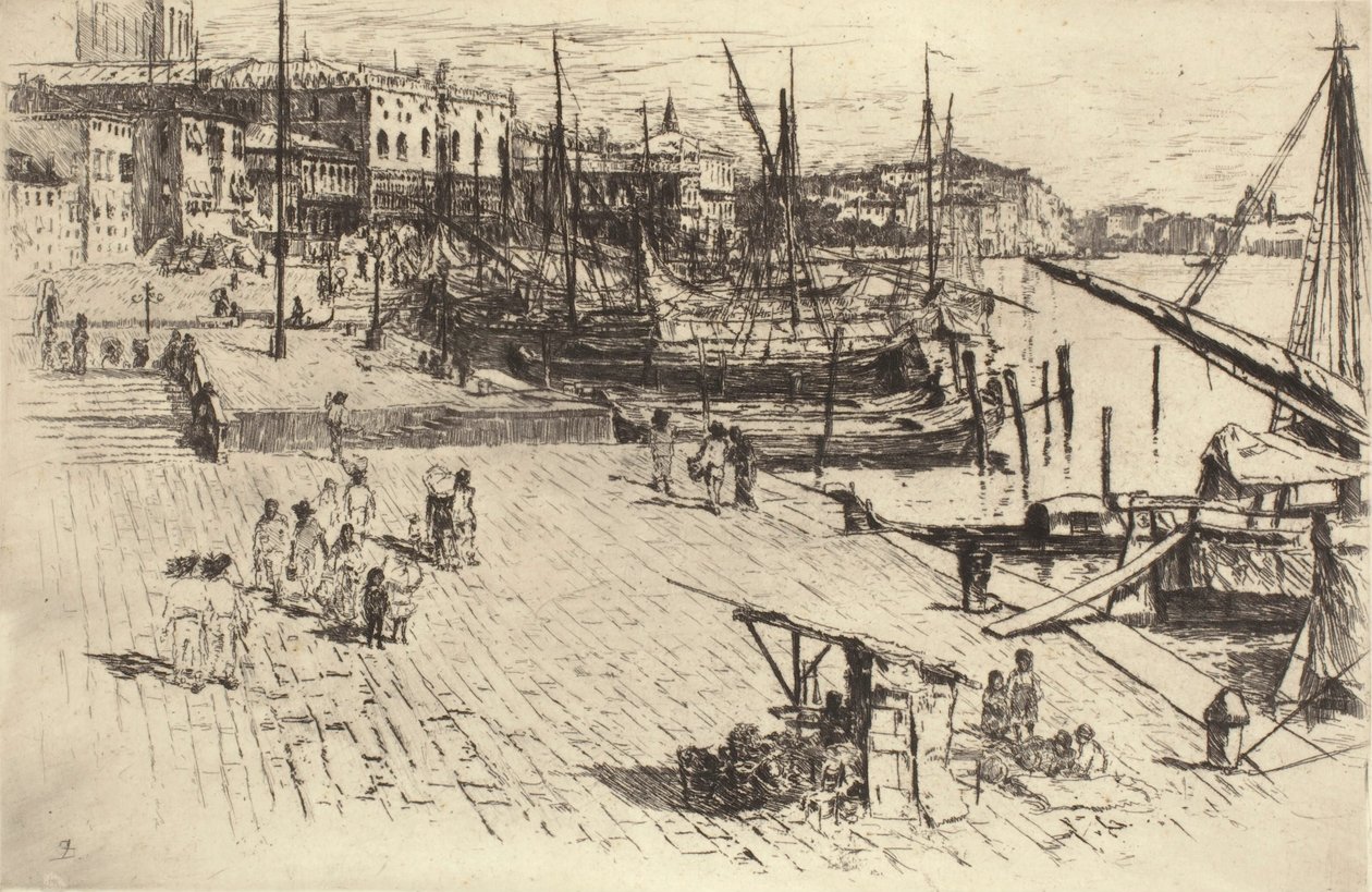 Riva degli Schiavoni (tavle 1) af Frank Duveneck
