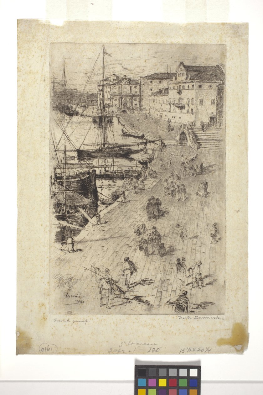 Riva Schiavoni nr. 2 (blæk) af Frank Duveneck