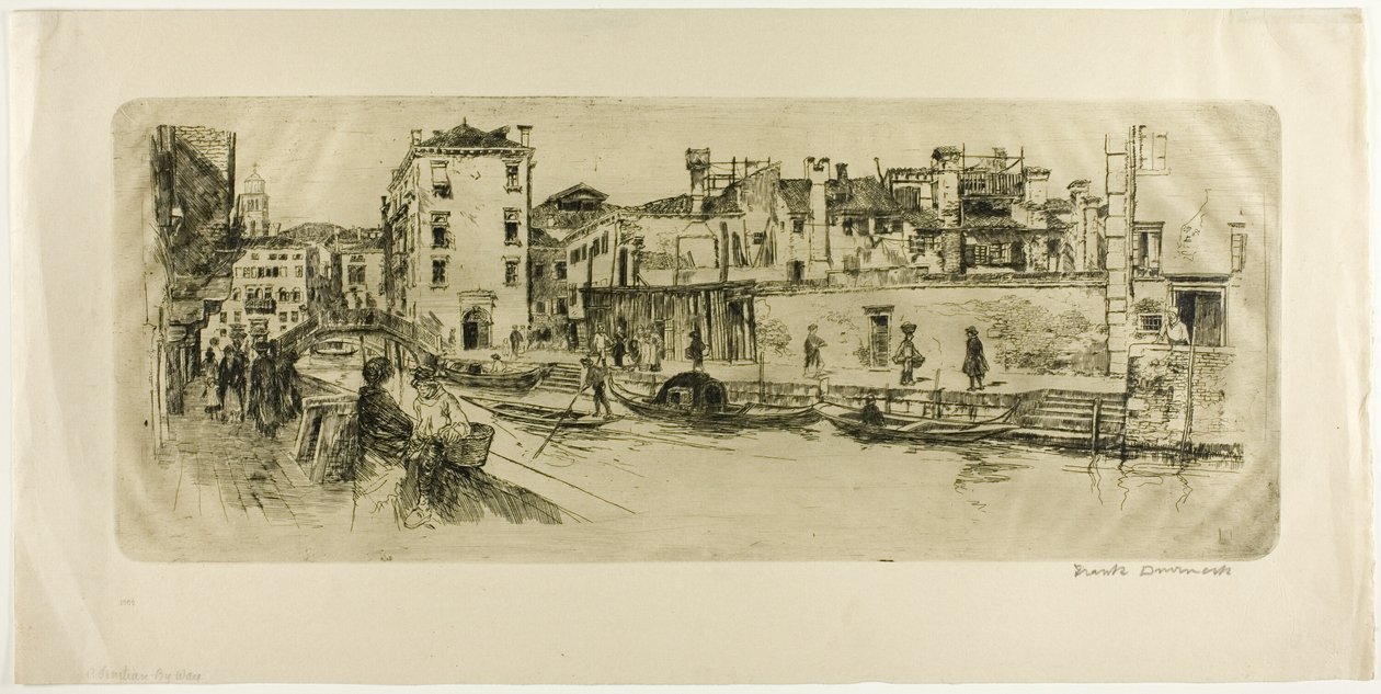 San Trovasso-kanalen af Frank Duveneck