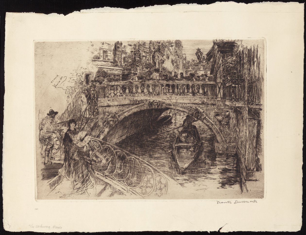 Venetiansk bro af Frank Duveneck