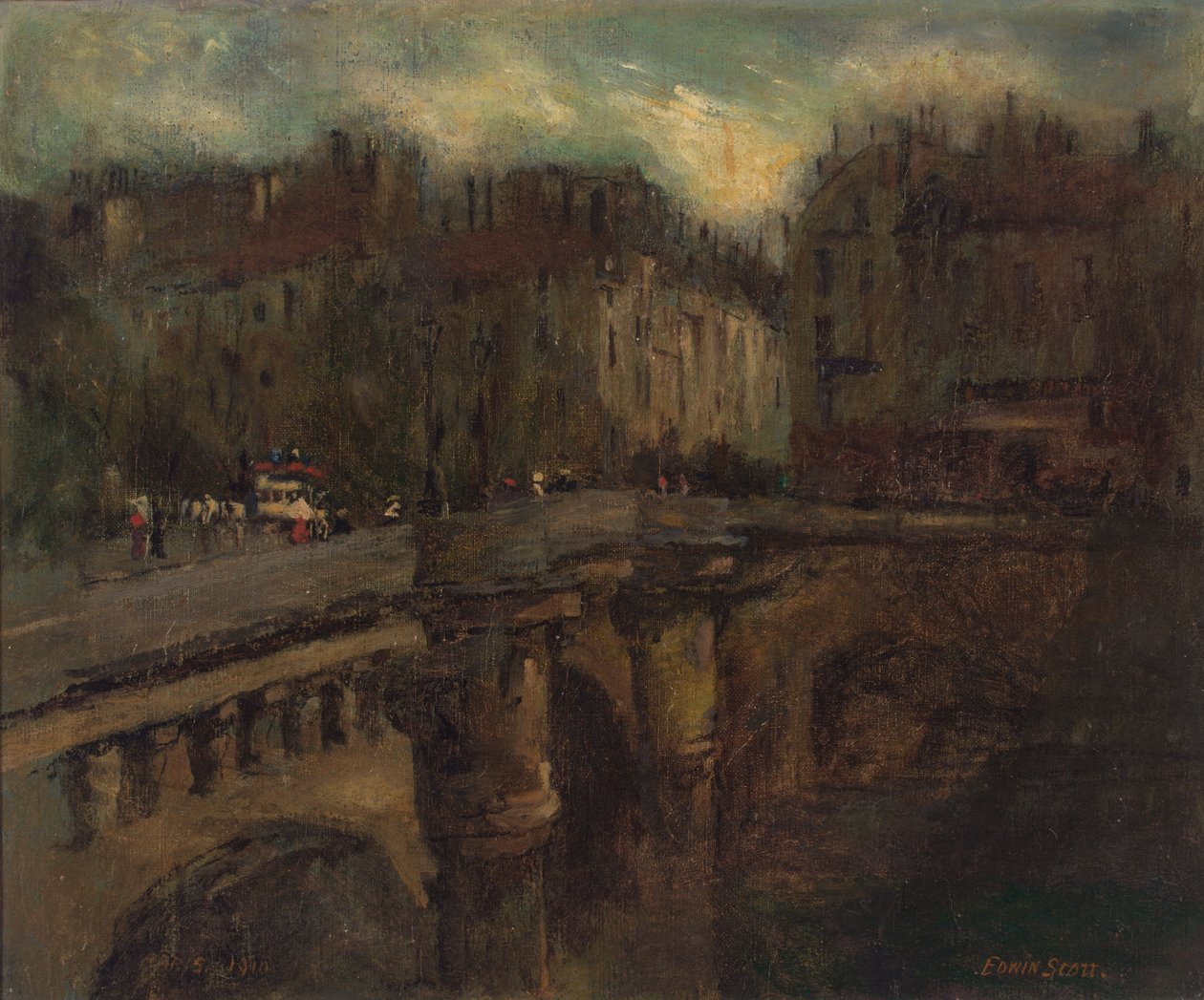 Den blå time i Paris, n.d. af Frank Edwin Scott