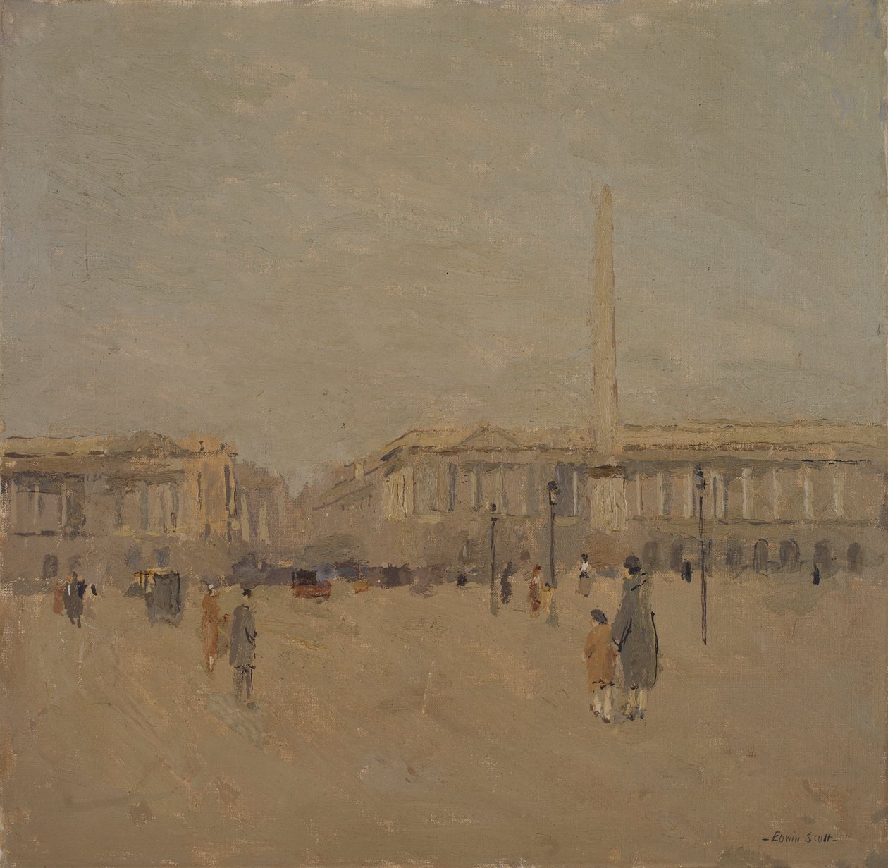 Place de la Concorde nr. II, n.d. af Frank Edwin Scott