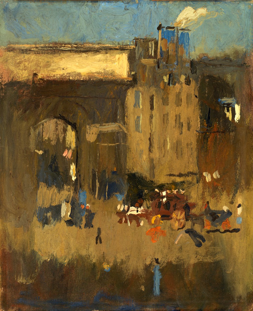 Porte St. Martin et Burial, n.d. af Frank Edwin Scott