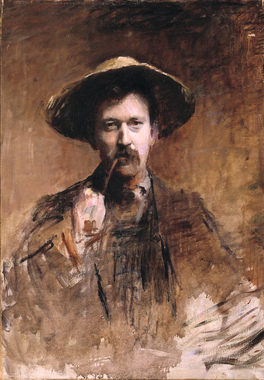 Portræt af maleren af ​​ham selv, n.d. af Frank Edwin Scott