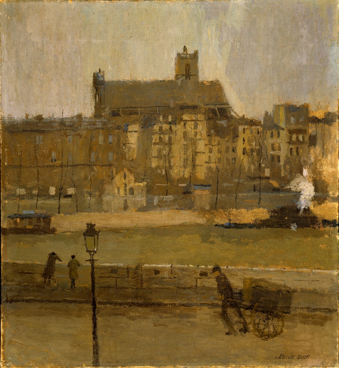 Quai de la Seine, St. Gervais-kirken af Frank Edwin Scott