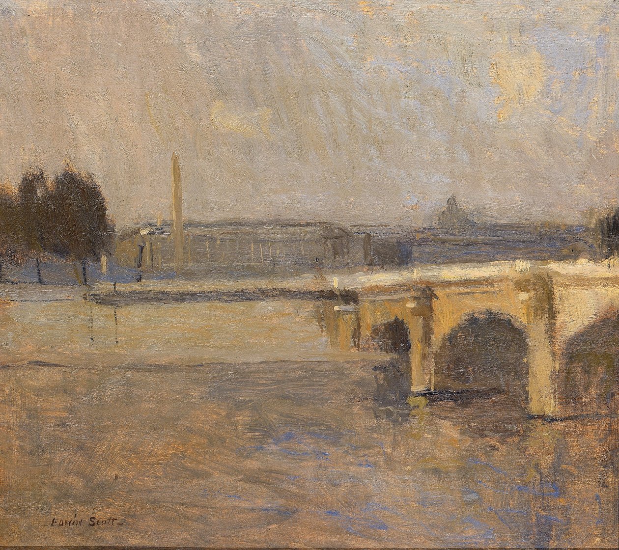 Seinen ved Paris, Pont de la Concorde af Frank Edwin Scott