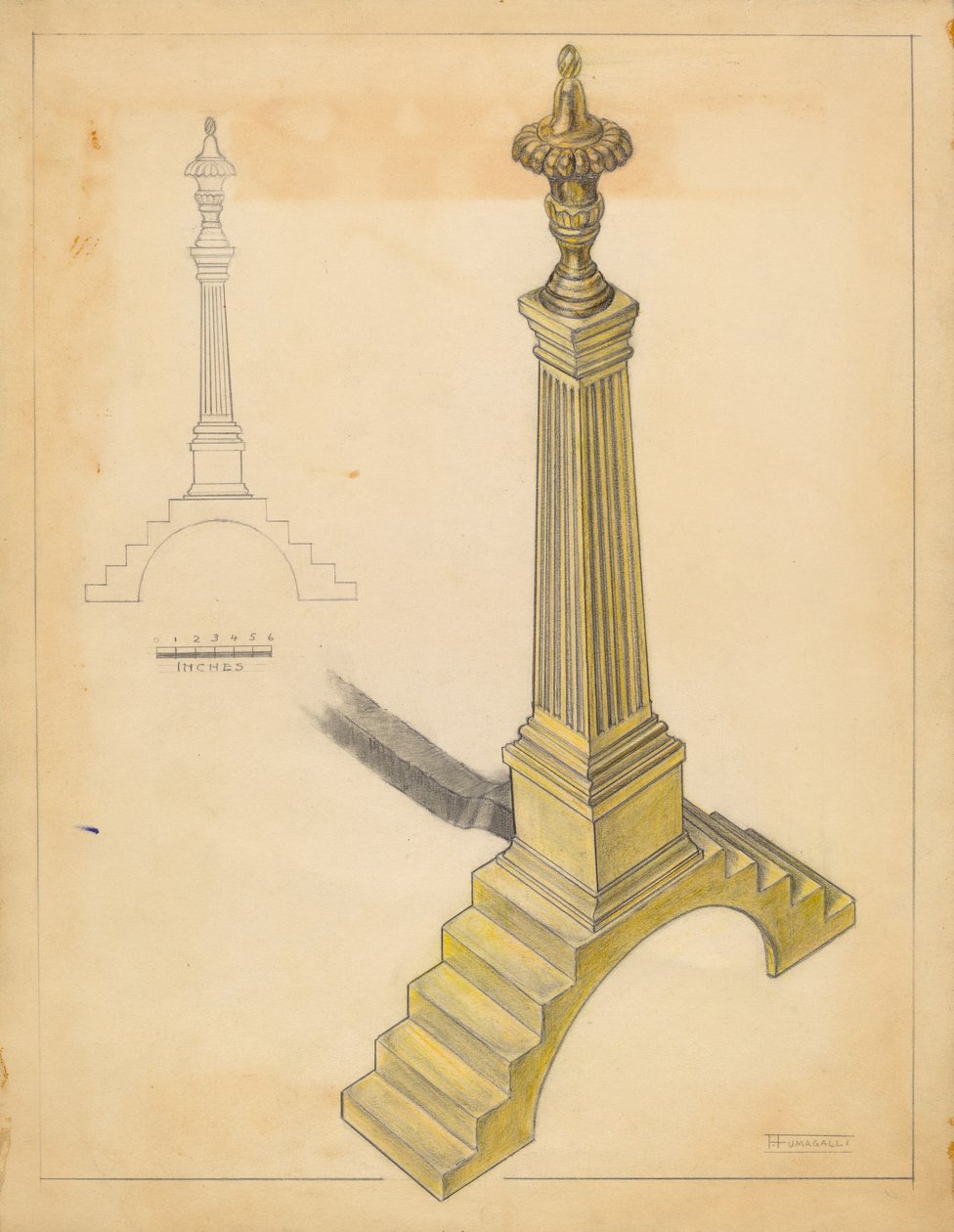 andiron af Frank Fumagalli