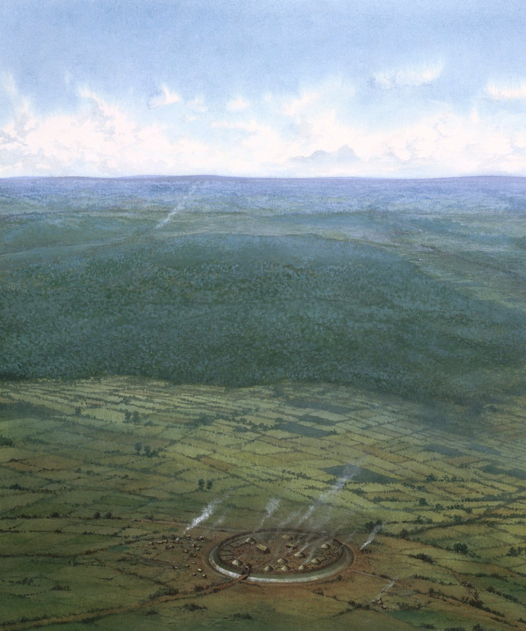 Befæstet indhegning, Sydengland, c1000 f.Kr. af Frank Gardiner