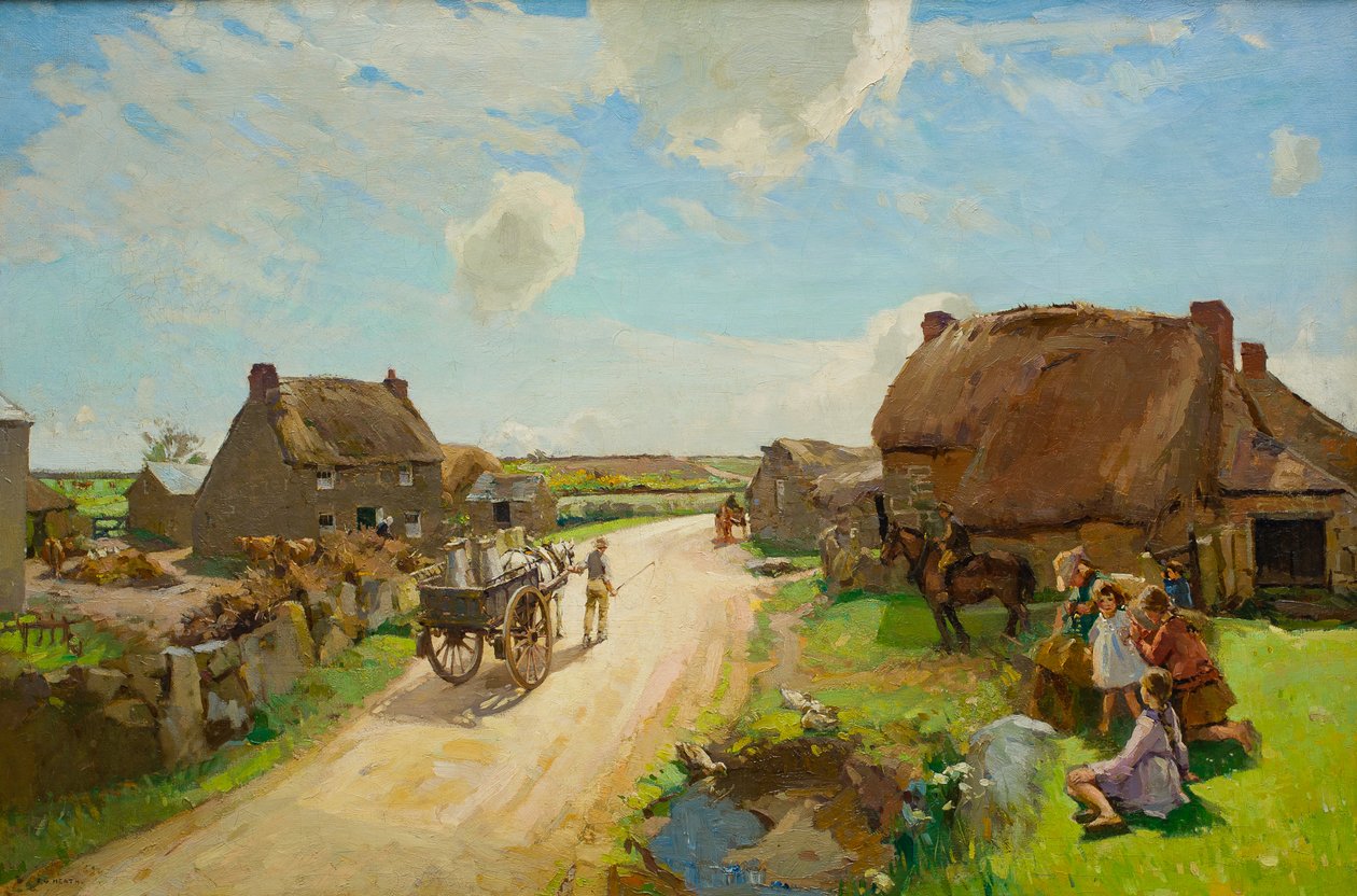 Mælkevognen, ca. 1920 af Frank Gascoigne Heath