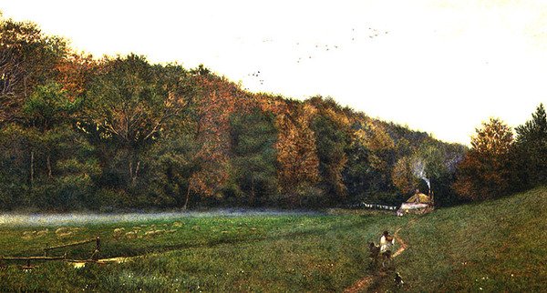 Grey Twilight nær Arundel, Sussex af Frank Goodwin