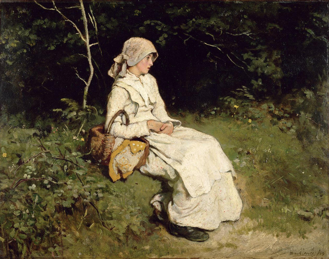 Hvile ved vejen, 1879 af Frank Holl