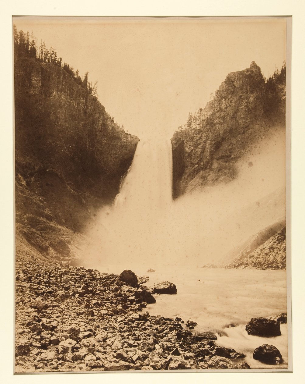 Great Falls of the Yellowstone, 360 fod af Frank Jay Haynes