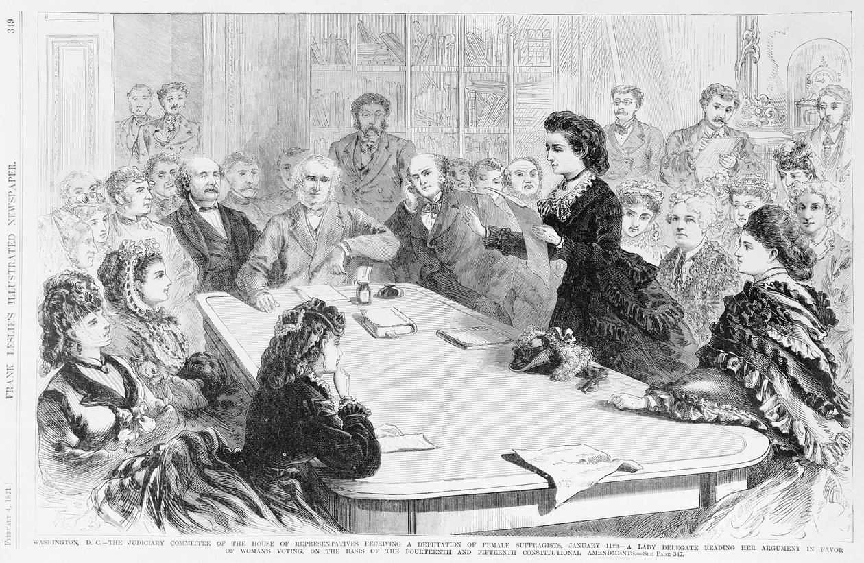 Washington D.C. Judiciary Committee..., fra Frank Leslies Illustrated Newspaper, 1871 af Frank Leslie