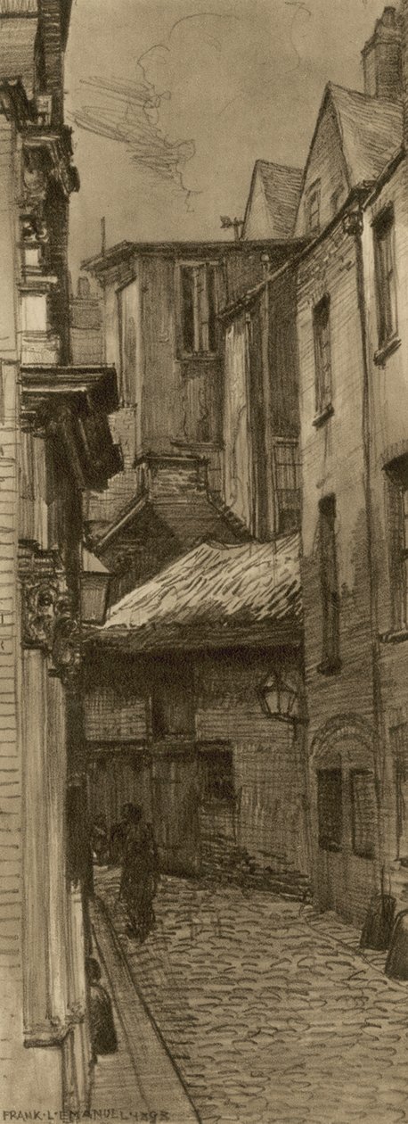 Milford Lane, Strand (gravering) af Frank Lewis Emanuel