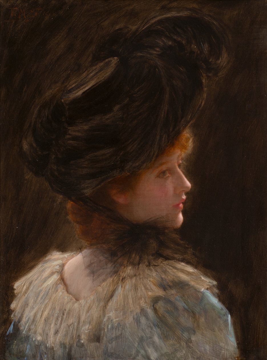 Et tilfældigt blik (olie på lærred) af Frank Markham Skipworth