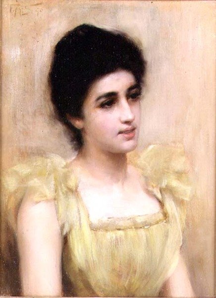 Den gule kjole af Frank Markham Skipworth