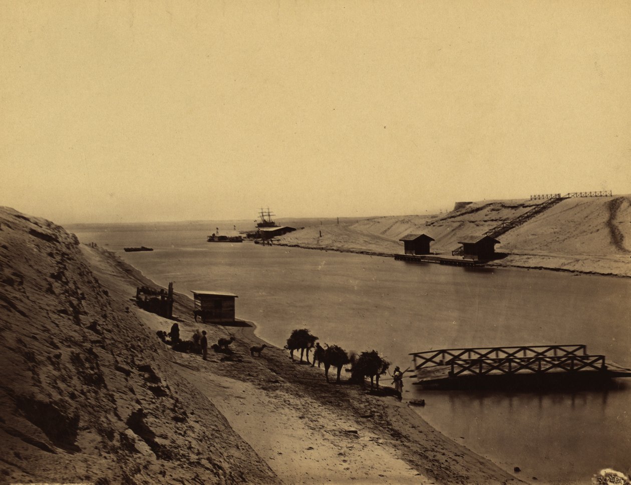 Lake Timsah, Suez fra overfor hytten af Frank Mason Good