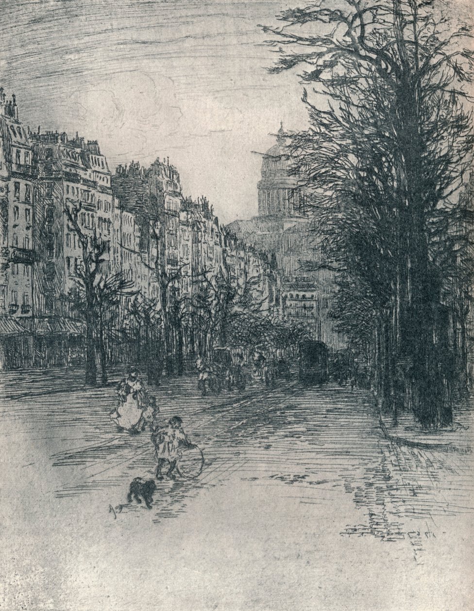 Avenue Des Gobelins, Paris, c1908 af Frank Milton Armington