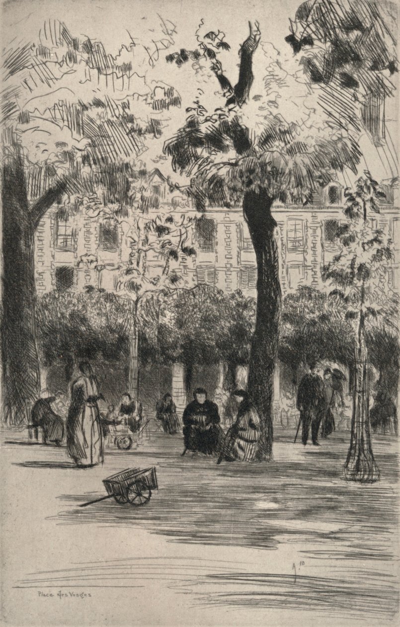 Place des Vosges, 1915 af Frank Milton Armington