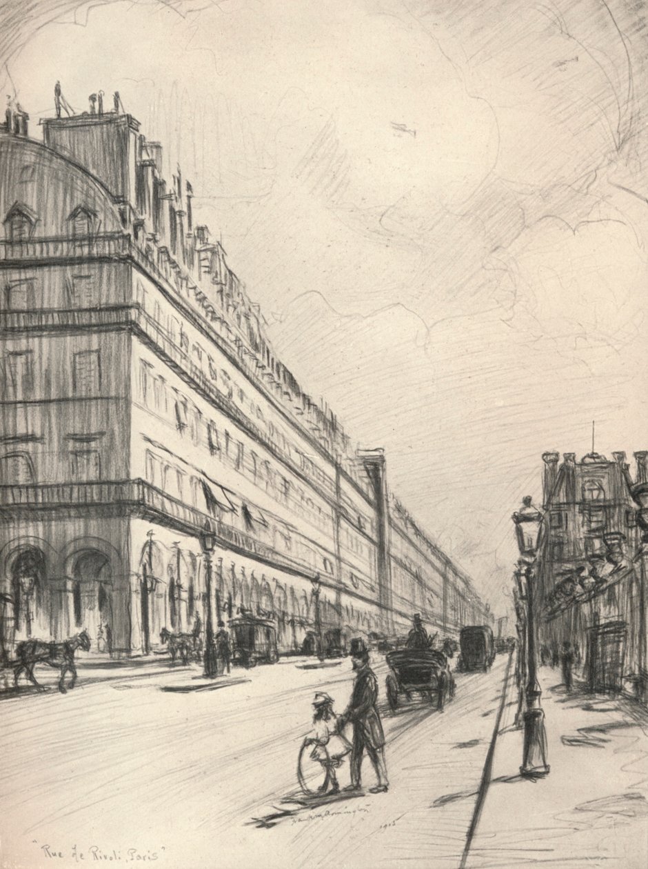 Rue de Rivoli, 1915 af Frank Milton Armington