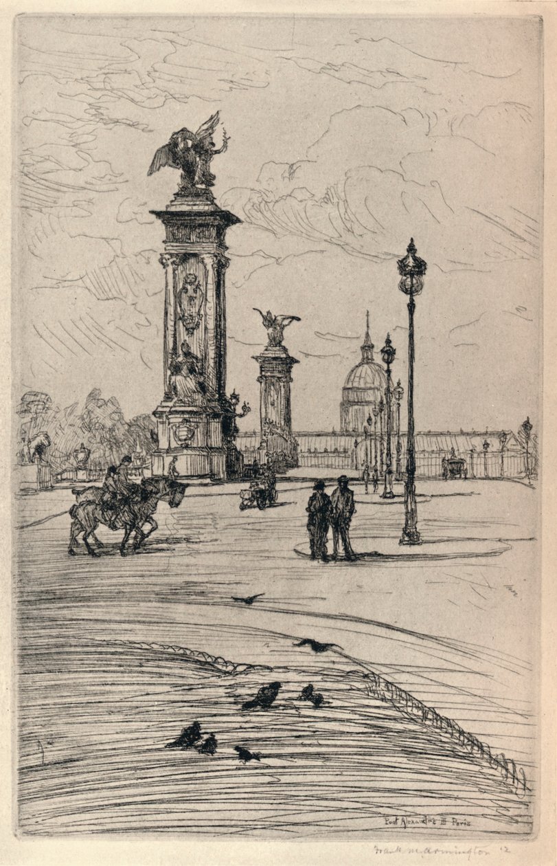 Pont Alexandre III, 1915 af Frank Milton Armington
