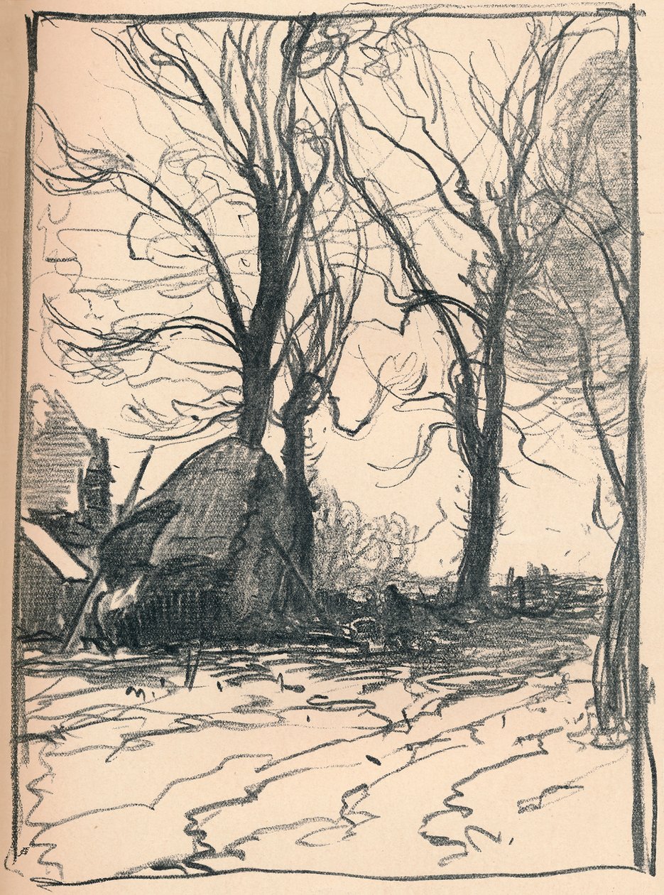 Studie af træer, Sompting, Sussex, c1800-tallet af Frank Mura