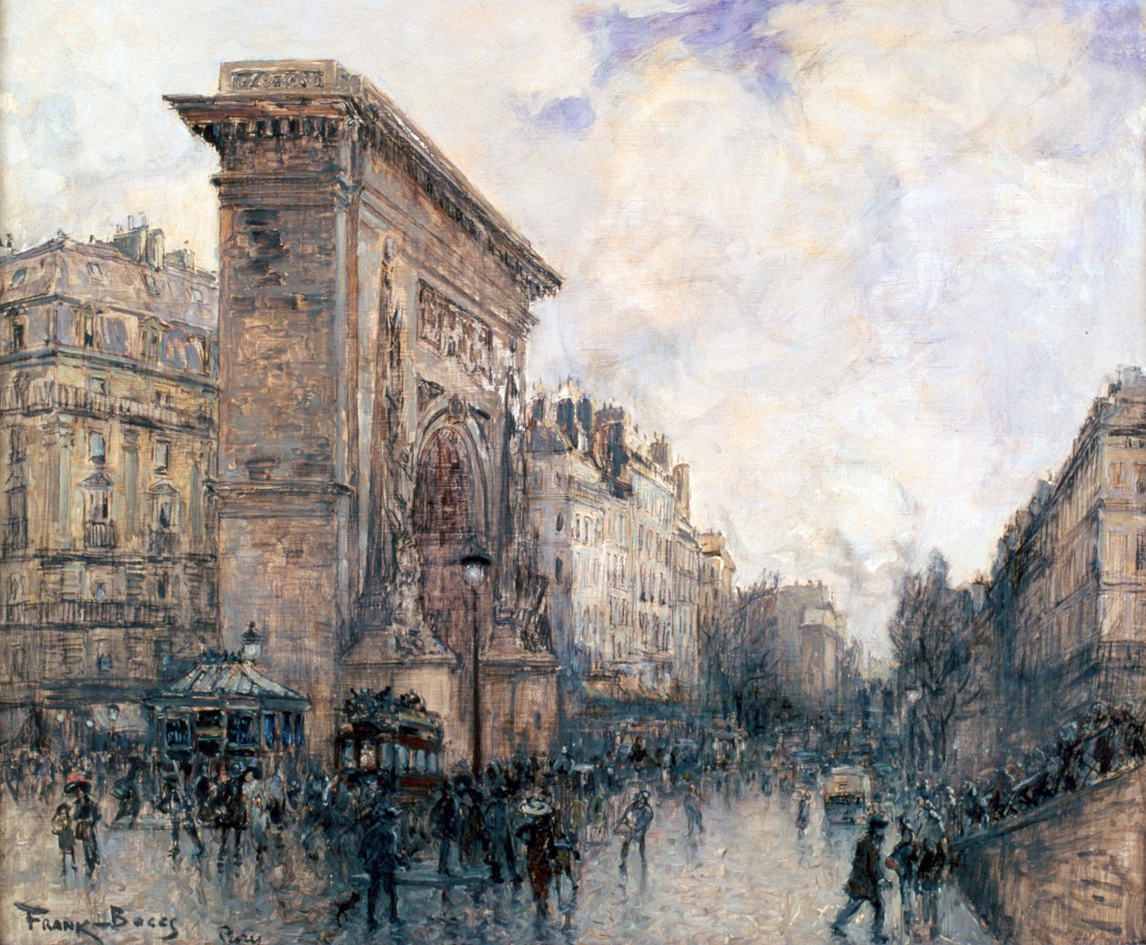 Triumfbuen fra Porte St-Denis, Paris, c1875-1926 af Frank Myers Boggs