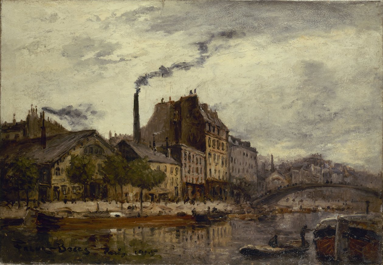 Canal Saint-Martin, quai de Valmy af Frank Myers Boggs