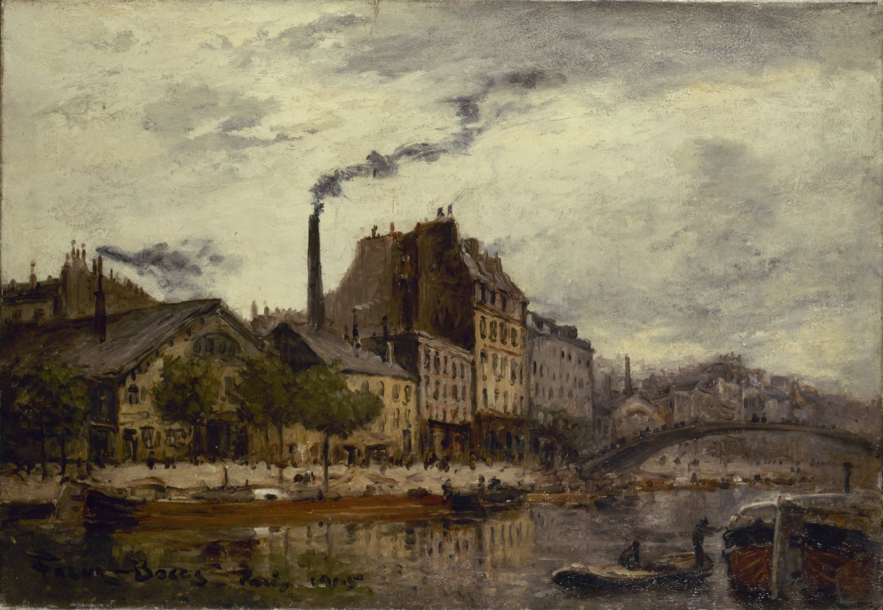 The Quay de Valmy, 1905 af Frank Myers Boggs