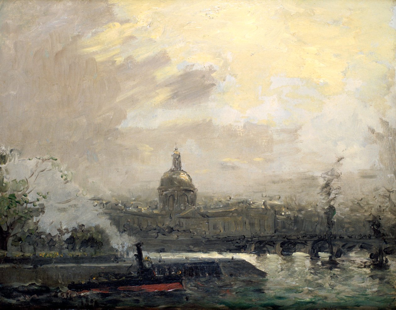 Seinen, Conti Quay, c1800-tallet af Frank Myers Boggs