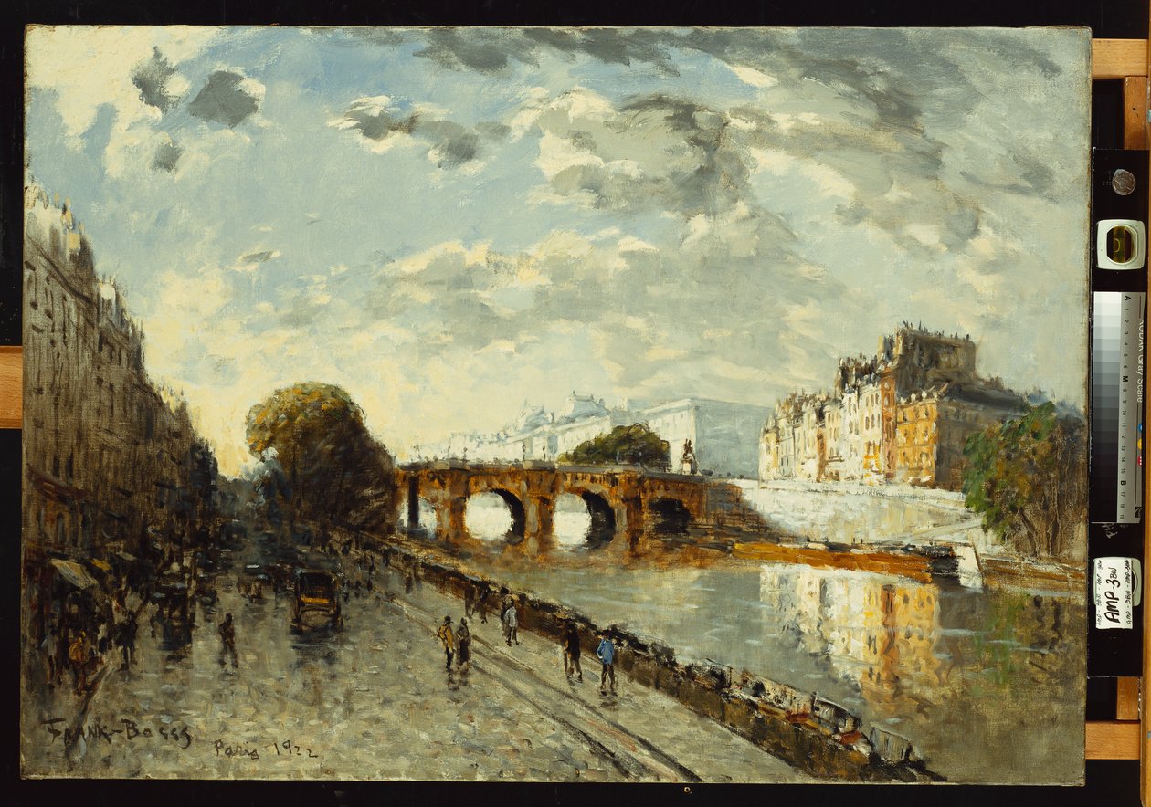 Seinen i Paris, Quai des Augustins, 1922 af Frank Myers Boggs