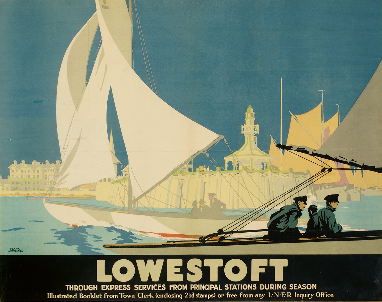 Lowestoft (farve litho) af Frank Newbould