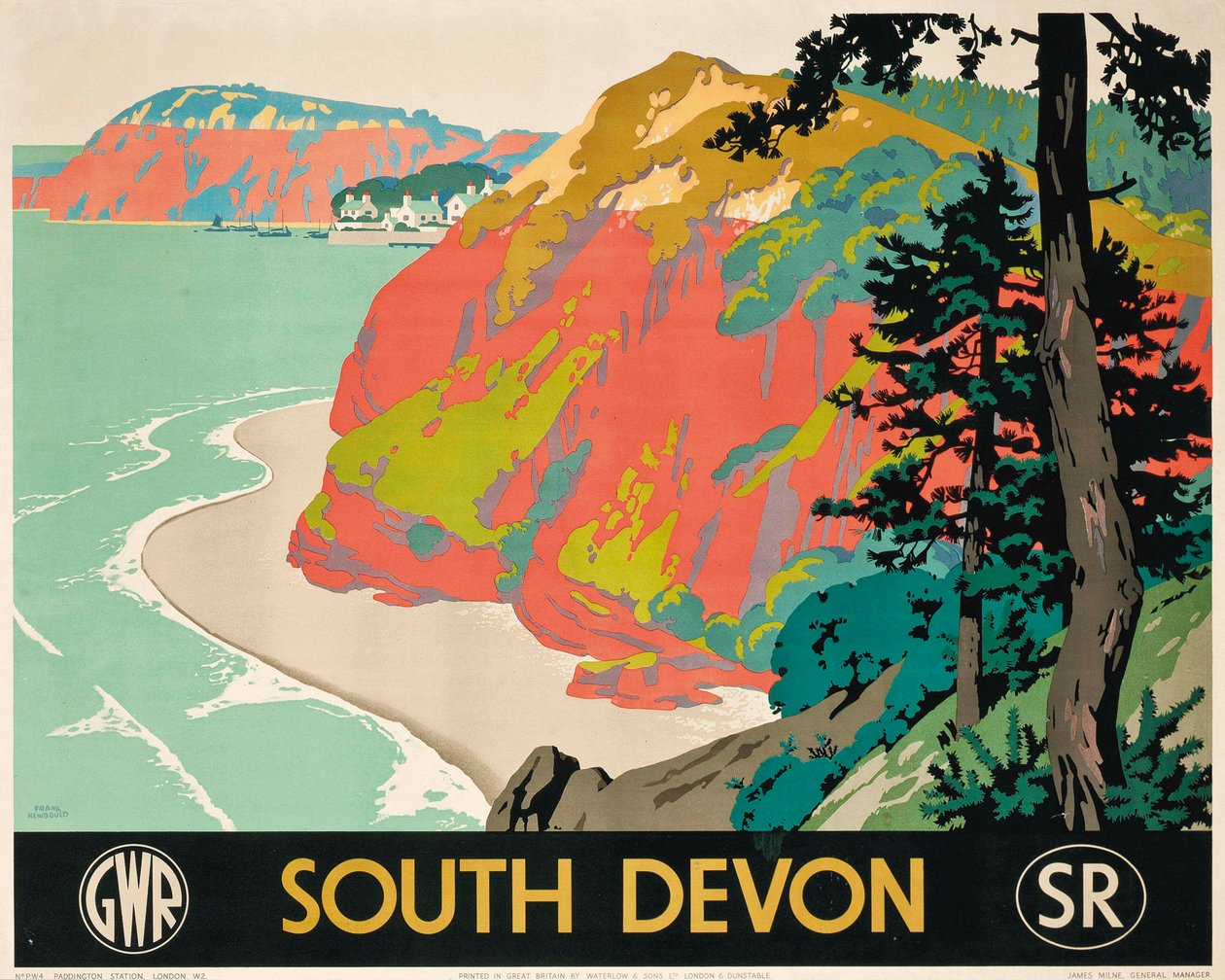 Plakat reklame South Devon af Frank Newbould