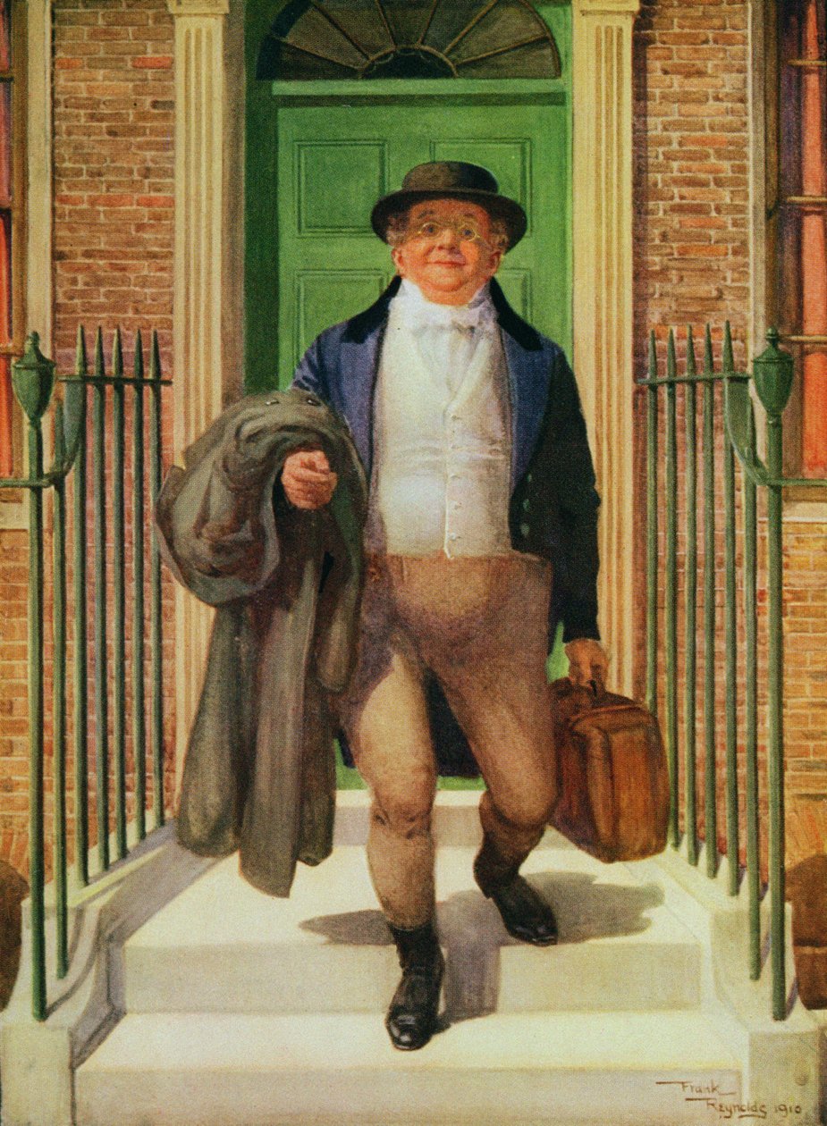 Mr Pickwick forlader sit hjem af Frank Reynolds