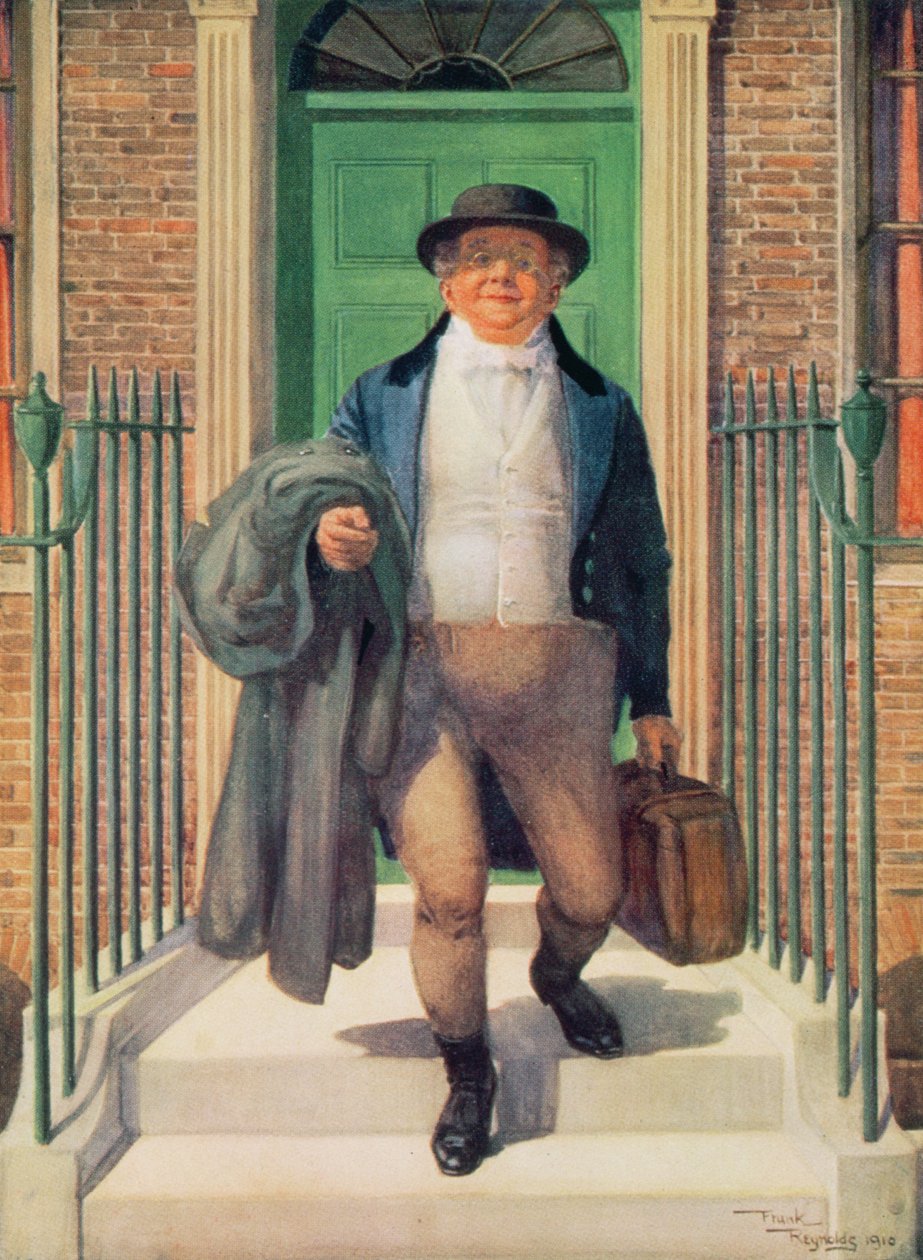 Mr Pickwick forlader 48 Doughty Street af Frank Reynolds