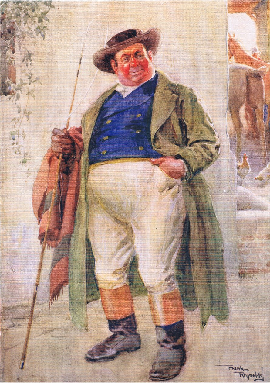 Mr Weller senior (Pickwick Papers) (farvelitografi) af Frank Reynolds