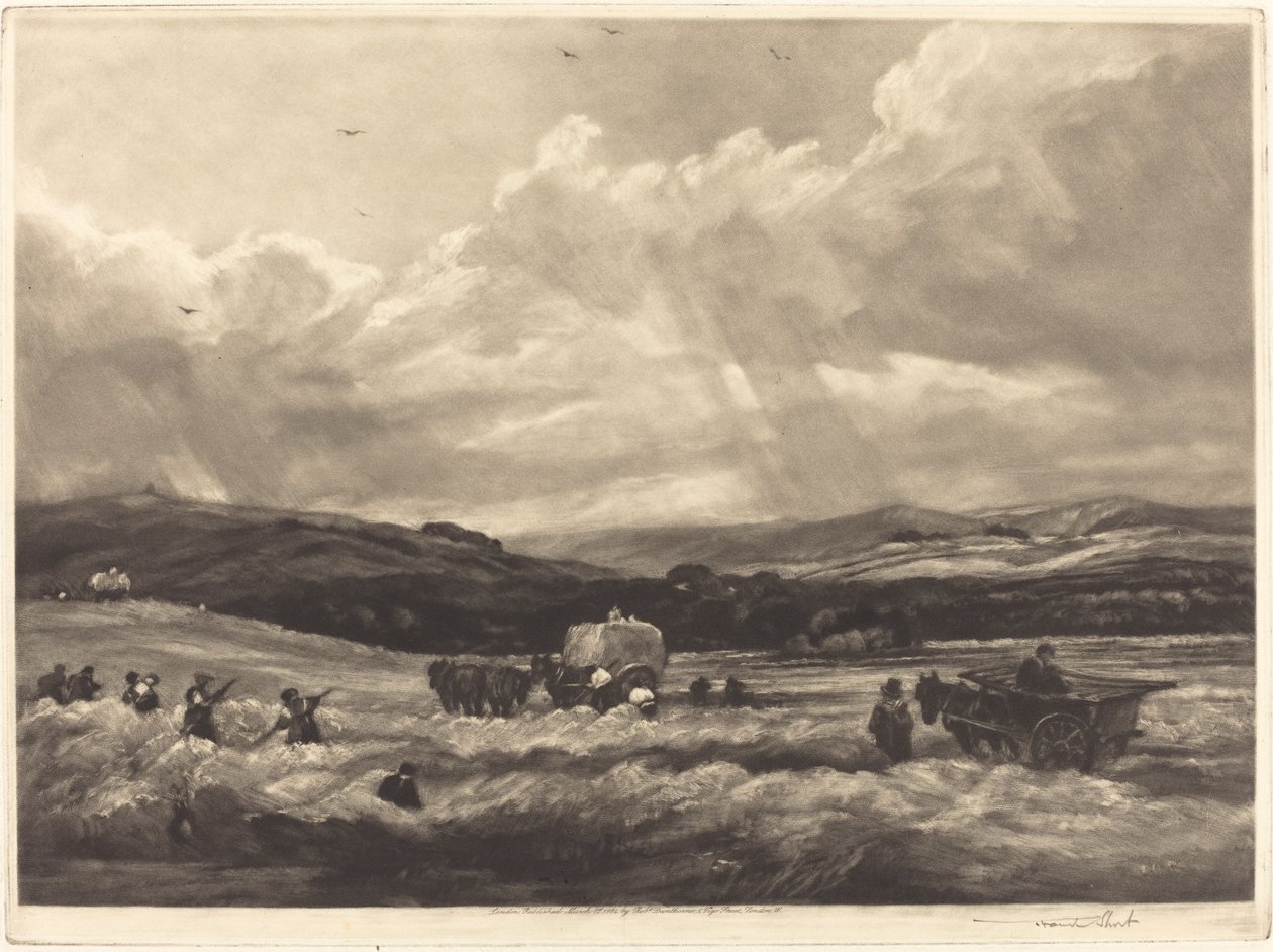 Hayfield i Yorkshire, 1904. af Frank Short