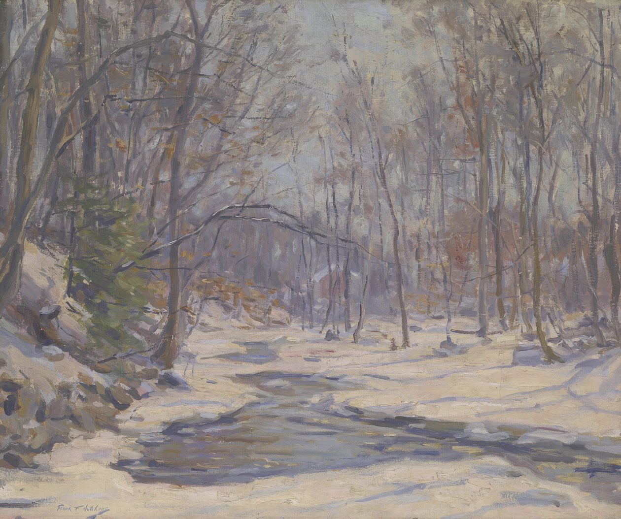 A Winter Morning (olie på lærred) af Frank Townsend Hutchens