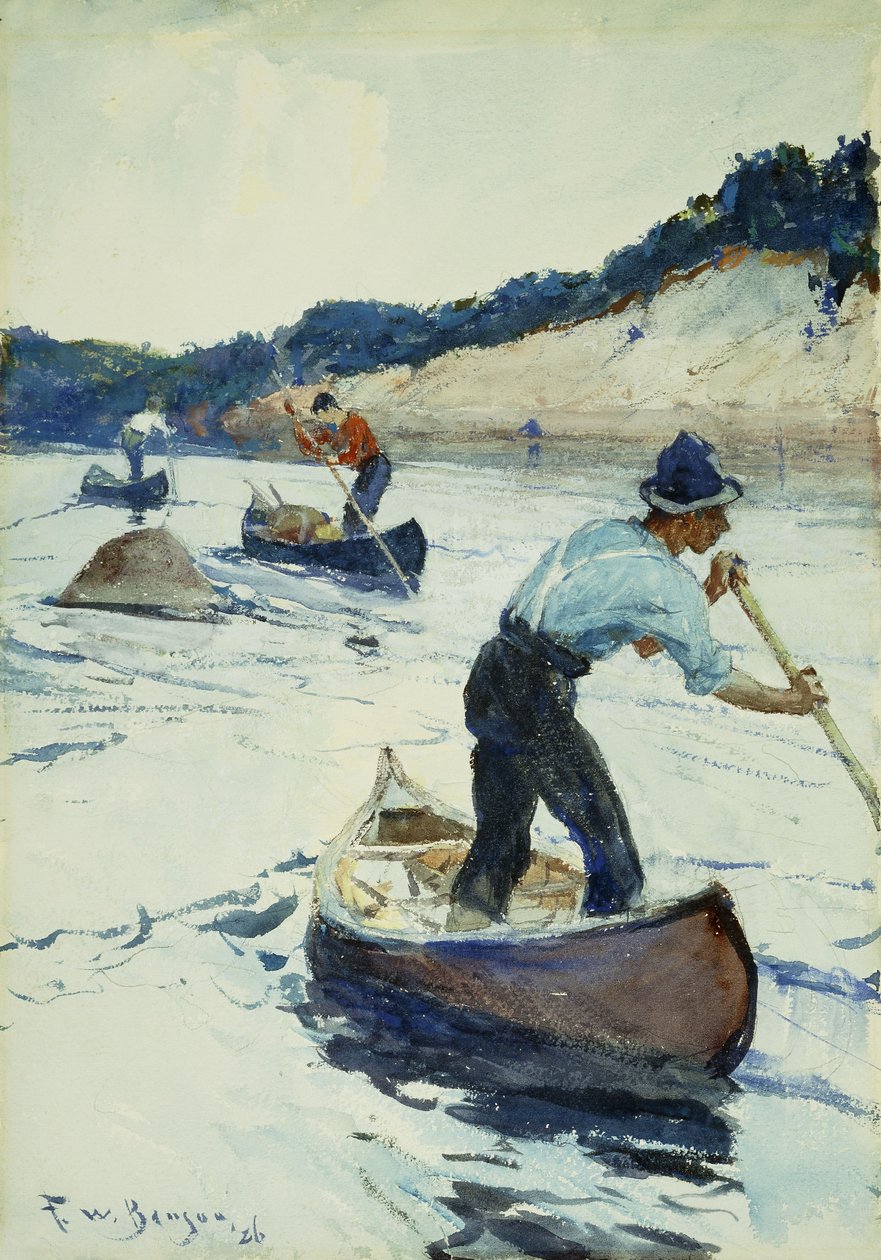 Kanosejlads af Frank Weston Benson