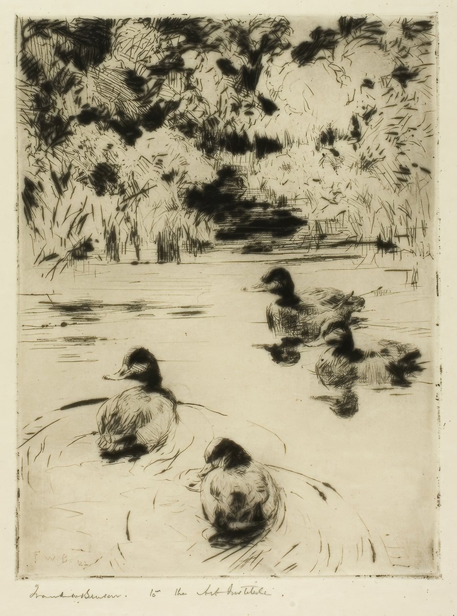 Små blåfugle af Frank Weston Benson