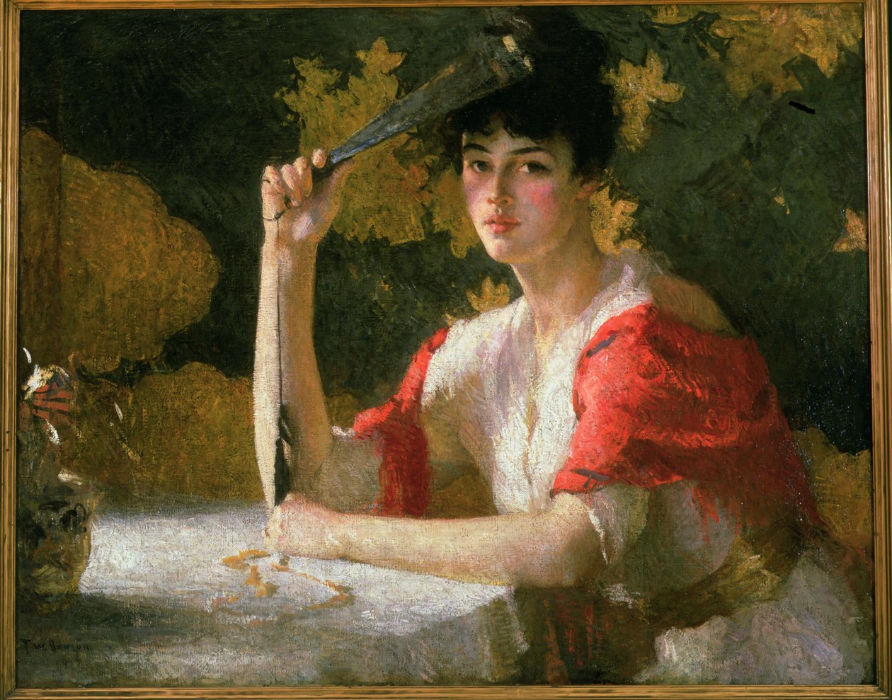 Rød og guld af Frank Weston Benson