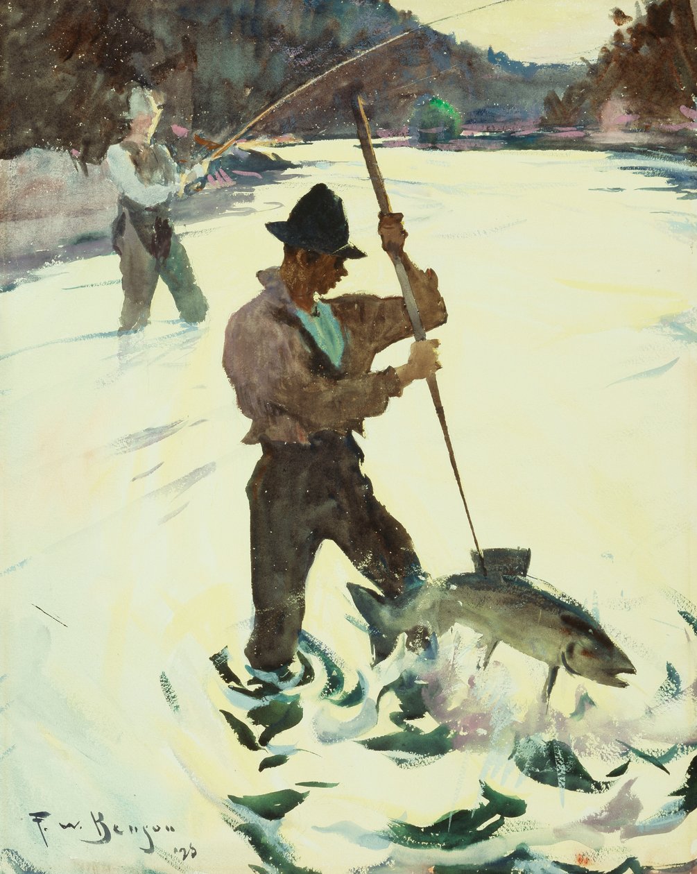 Spydfiskeri af Frank Weston Benson