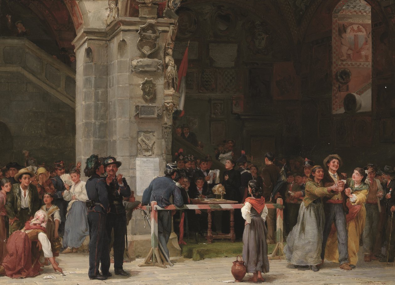Tegning til militærtjeneste - moderne Italien af Frank William Warwick Topham